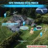 Wireless Gps Dog Fence Rechargeable Ipx7 Waterproof Electric Dog Collar 98-3280Ft Radius Pet Containment System Outdoor For Small Medium Large Dogs