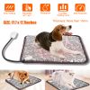 Pet Heating Pad Dog Cat Electric Heating Mat Waterproof Adjustable Warming Blanket With Chew Resistant Steel Cord Case