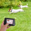 990Ft Radius Dog Training Collar Wireless Fence Ipx6 Waterproof Pet Beep Vibration Electric Shock Fence System 3 Channels Rechargeable Transmitter Rec