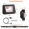 990Ft Radius Dog Training Collar Wireless Fence Ipx6 Waterproof Pet Beep Vibration Electric Shock Fence System 3 Channels Rechargeable Transmitter Rec