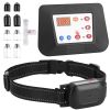 990Ft Radius Dog Training Collar Wireless Fence Ipx6 Waterproof Pet Beep Vibration Electric Shock Fence System 3 Channels Rechargeable Transmitter Rec