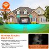 990Ft Radius Dog Training Collar Wireless Fence Ipx6 Waterproof Pet Beep Vibration Electric Shock Fence System 3 Channels Rechargeable Transmitter Rec