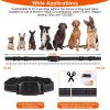 990Ft Radius Dog Training Collar Wireless Fence Ipx6 Waterproof Pet Beep Vibration Electric Shock Fence System 3 Channels Rechargeable Transmitter Rec