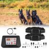 990Ft Radius Dog Training Collar Wireless Fence Ipx6 Waterproof Pet Beep Vibration Electric Shock Fence System 3 Channels Rechargeable Transmitter Rec